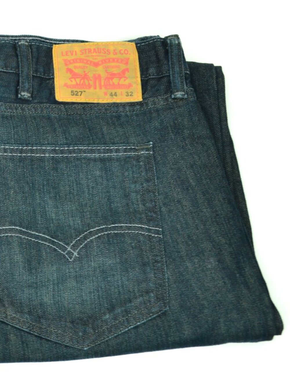 Levi's 527 Men's Size W44 L32 Blue Straight Fit Denim Jeans